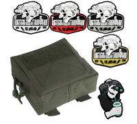 ZFFOZZ Tactical Molle Admin Pouch, Multifunctional Outdoor Sports and Leisure Waist Bag, Small GP General Purpose Pouches with Loop Panel for Vest Gun Belts Backpack Etc(Green)