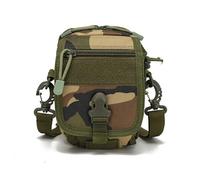 ZFFOZZ Tactical MOLLE Phone Pouch Military Small Belt Pouches Sling Chest Canvas Messenger Shoulder Bag Gear Duty Pack for Outdoor Hunting Backpack(Jungle cp)