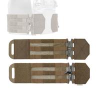 ZFFOZZ Tactical Quick Release Cummerbund, Magnetic Buckles Model, Multi Functional Girdle Lightweight Quick Release Side Belt(Brown)