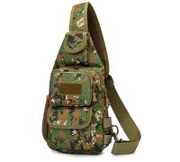 ZFFOZZ Tactical Shoulder Bag Crossbody, Adjustable Waterproof Shoulder Bags for Men Women for Traveling Cycling Sports Climbing Hiking(Jungle Digital)