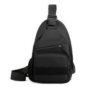 ZFFOZZ Tactical Shoulder Bag Crossbody, with USB Charging Port Travel EDC Molle Backpack for Daypack WaterProof Sports Mountaineering(Black)