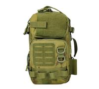 ZFFOZZ Tactical Sling Bag For Men, Waterproof and Shock Absorbing Military EDC Molle Backpack for Camping Hiking Daily Use(Green)