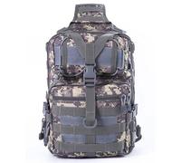 ZFFOZZ Tactical Sling Bag, ventilated Pack Military Rover Shoulder Backpack EDC removable Assault Range Bag Water-Resistant breathable(Acu)