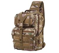 ZFFOZZ Tactical Sling Bag, ventilated Pack Military Rover Shoulder Backpack EDC removable Assault Range Bag Water-Resistant breathable(Cp)