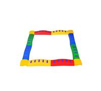 ZFFSCD Kids Balance Beam, Balance Playset for Kids, Sensory Toy, Non-Slip Rainbow Obstacle Course, Improve Coordination and Stability(Size:4,Color:A)