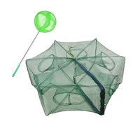 ZffXH 1/2 PCS Fishing Bait Trap Foldable Fish Minnow Crab Crayfish Crawdad Shrimp Net Cast