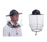 ZffXH 2/6 PCS Round Beekeeping Beekeepers Hat with Veil Net Netting/Mosquito Netting Cap with Mesh