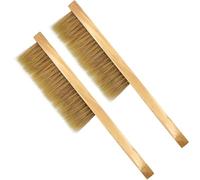 ZffXH Bee Brush, 2pcs Wooden Handle Horse Hair Cleaning Brush Beekeeper Tool Beekeeping Equipment Honey Bee Hive Brush