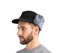 ZffXH Winter Cadet Baseball Cap Warm Trapper Aviator Pilot Trucker Hat Earflaps Hunting Elmer Fudd Black