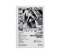 ZFHK Denzel Poster Curry Music Poster King of The Mischievous South, Vol. 2 Album Cover Posters Poster Wall Art Decorative Painting Bedroom Painting Posters 08x12inch(20x30cm) Unframe-style