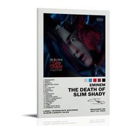 ZFHK Eminem Poster The Death of Slim Shady Poster Wall Art Decorative Painting Bedroom Painting Posters 12x18inch(30x45cm) Frame-style