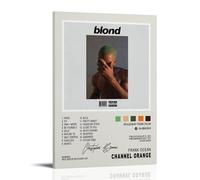 ZFHK Frank Ocean Album Cover Poster Blonde Poster Wall Art Decorative Painting Bedroom Painting Posters 16x24inch(40x60cm) Frame-style