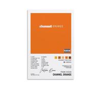 ZFHK Frank Ocean Album Cover Poster Channel ORANGE Poster Wall Art Decorative Painting Bedroom Painting Posters 08x12inch(20x30cm) Unframe-style
