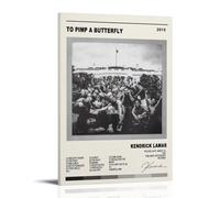 ZFHK Kendrick Lamar To Pimp A Butterfly Poster 1 Poster Wall Art Decorative Painting Bedroom Painting Posters 12x18inch(30x45cm) Frame-style