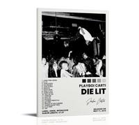 ZFHK Playboi Carti-Die Lit Poster Wall Art Decorative Painting Bedroom Painting Posters 08x12inch(20x30cm) Frame-style