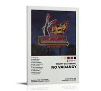 ZFHK Treaty Poster Oak Revival No Vacancy Poster Wall Art Decorative Painting Bedroom Painting Posters 12x18inch(30x45cm) Frame-style