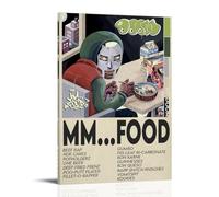 ZFHSFZ MF Doom MM..FoodOil Painting Cloth Wall Decoration Waterproof Bathroom Kitchen Dormitory Detachable Posters No Residue Easy to CleanFrame-style16x24inch(40x60cm)