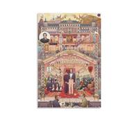 ZFHSFZ The Grand Budapest HotelOil Painting Cloth Wall Decoration Waterproof Bathroom Kitchen Dormitory Detachable Posters No Residue Easy to CleanUnframe-style20x30inch(50x75cm)