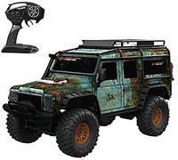 ZFHTAO 4Wd Climbing Car Rc Car 1/10 High Speed Remote Control Car Full-Scale Off-Road Waterproof Vehicle Bigfoot Monster Truck 2.4Ghz Rock Crawler Hobby Grade Rtr Toy for Adult and Boys/B/2Battery Pac
