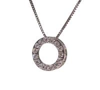 ZFHTJEKNCS 2024 Nuevo collar circular de moda para mujeres Collar de cadena de clavícula de circón cúbico simple y elegante Joyería de boda de diseñador de lujo