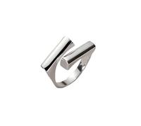 ZFHTJEKNCS 2025 Anillos de nuevo diseño para mujeres Geométrico Irregular Ajustable Apertura Anillo de dedo Joyería de lujo Regalos Accesorios de fiesta Anillo