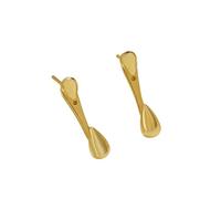 ZFHTJEKNCS 2025 Pendientes de mujer Moda Pendientes colgantes de gota de agua Pendientes simples Punk Hip Hop Metal Ear Stud Regalo de joyería de moda