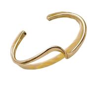 ZFHTJEKNCS 2025 Pulsera de cruz retorcida de concha blanca chapada en oro de lujo ligero de moda elegante para mujer