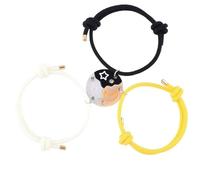 ZFHTJEKNCS 3Pcs Sun Star Moon Splicing Bracelet Cute Fashion Hand Rope Charm Personalized Accessories Graduation Best Friend Gift