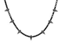 ZFHTJEKNCS black black panther full black necklace