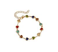 ZFHTJEKNCS Bohemian Crystal Love Heart Bracelets For Women Colorful Star Butterfly Evil Eye Pearl Charm Bracelet Summer Wristbands Jewelry