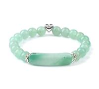 ZFHTJEKNCS Bracelets Long Rectangle Stone Charm Bangle Fashion Anniversary Jewelry Gift For Lover Couple