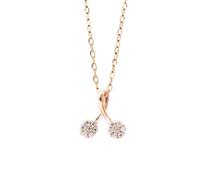 ZFHTJEKNCS Cherry Necklace Mini Pendant Niche Personalized Collarbone Chain Live Stream Recommended Arrivals