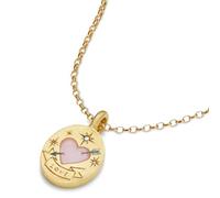 ZFHTJEKNCS Colored craftsmanship light luxury stainless steel pendant necklace hand-painted exquisite flower heart pendant