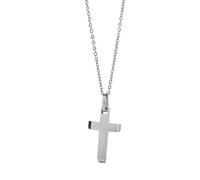 ZFHTJEKNCS Cross-border e-commerce sourcing, European and American fashion cross sweater chain, simple gold water wave chain stainless steel necklace