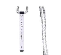 ZFHTJEKNCS Cross-border Hebrew Blessing Necklace Protective Titanium Steel May God Bless You Stainless Steel Pendant
