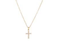 ZFHTJEKNCS Cross Necklace for Women, Fully Paved with s, Japanese Light Luxury, on, 2025 Arrivals