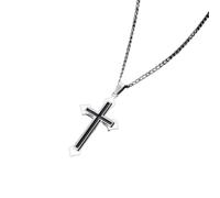 ZFHTJEKNCS Cross Necklace Men Women Ins Trendy Couple Dancing Pendant Personalized Student Hip Hop Men's Accessories Trendy Goods