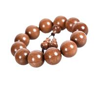 ZFHTJEKNCS dragon wood buddha beads HandString natural grain Bracelet six line texture blessing good fortune auspicious lucky