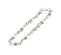 ZFHTJEKNCS Factory source cool personalized thorn bracelet necklace; hip-hop punk thorn belt chain for men and women in Europe and America