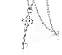 ZFHTJEKNCS Fashionable stainless steel and gold key necklace for ladies; style for e-commerce popular, titanium steel pendant