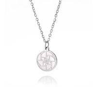 ZFHTJEKNCS Geometri Stainless Steel Necklace Medieval Ratio Number Integer Sequence Mathematics Jewelry Party Gift