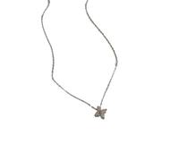 ZFHTJEKNCS Japanese clover necklace for women,studded pendant, light luxury, niche, high-end, style.