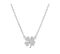 ZFHTJEKNCS Korean Minimalist Style Necklace Clover Necklace Women's Niche Light Luxury Lucky Leaf Pendant