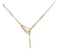 ZFHTJEKNCS Medieval style tassel necklace for women; a small, exclusive, and high-end accessory that matches any outfit; the same style as the popular Little Red Book temperament collarbone chain.