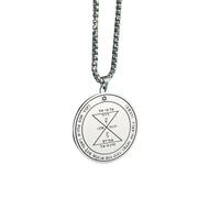 ZFHTJEKNCS Necklace Double Side Third Pentacle of the Venus Protection Love Stainless Steel Necklaces Amulet Jewelry