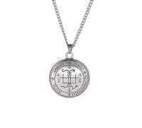 ZFHTJEKNCS Necklace Spiritual Protection Amulets Guardian Angel Medallion