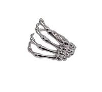 ZFHTJEKNCS New Bangle Silver Paw Cool Skeleton Bone Joint Adjustable Punk Bracelet Armband for Women Men Couples Jewelry