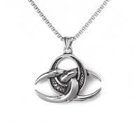 ZFHTJEKNCS Nordic European Viking Celtic Men's Necklace High-End Personalized Retro Cross-Border Stainless Steel