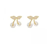 ZFHTJEKNCS Petite Cherry Delicate Stud Earrings For Women Gifts