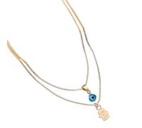 ZFHTJEKNCS Punk Devil Pendant Necklace for Women Couple Simple Clavicle Chain Turkish Wedding Party Gift Collar
